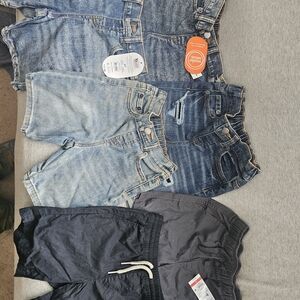 Mixed Boys' Shorts Bundle - Light & Dark Denim + Navy Shorts